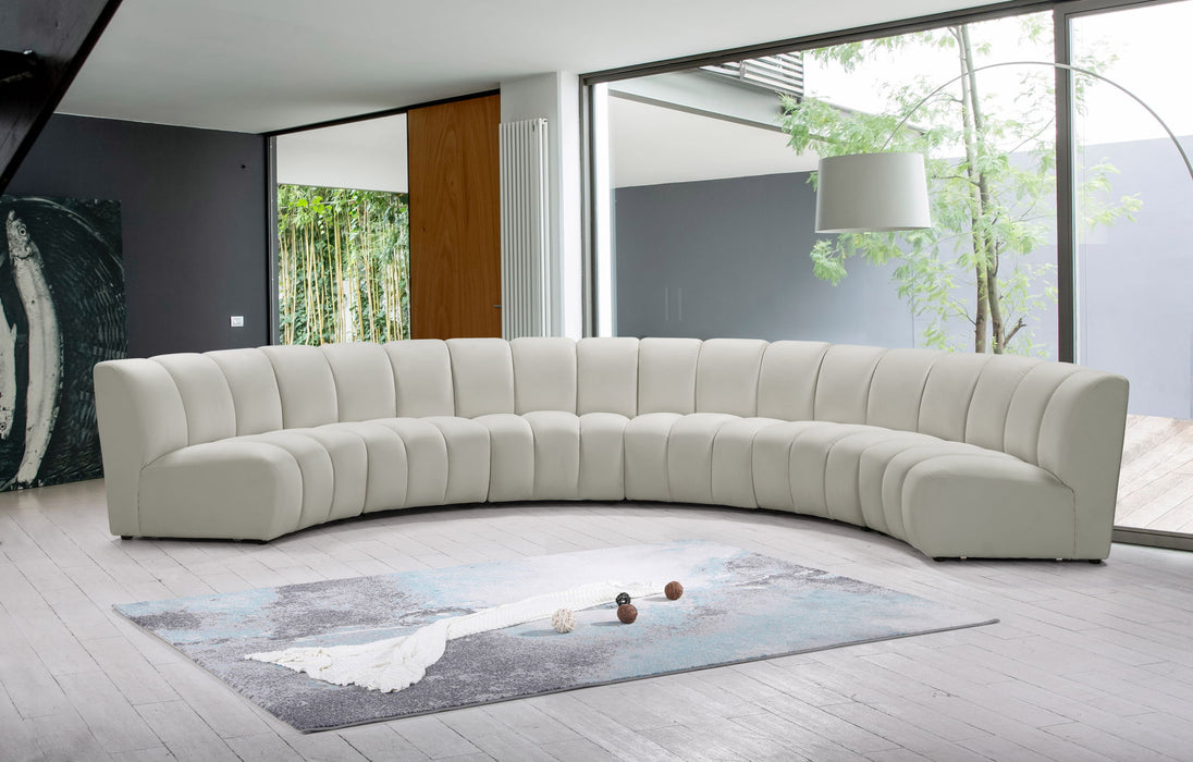 Infinity - 6 Piece Velvet Modular Sectional - Simple Home Plus