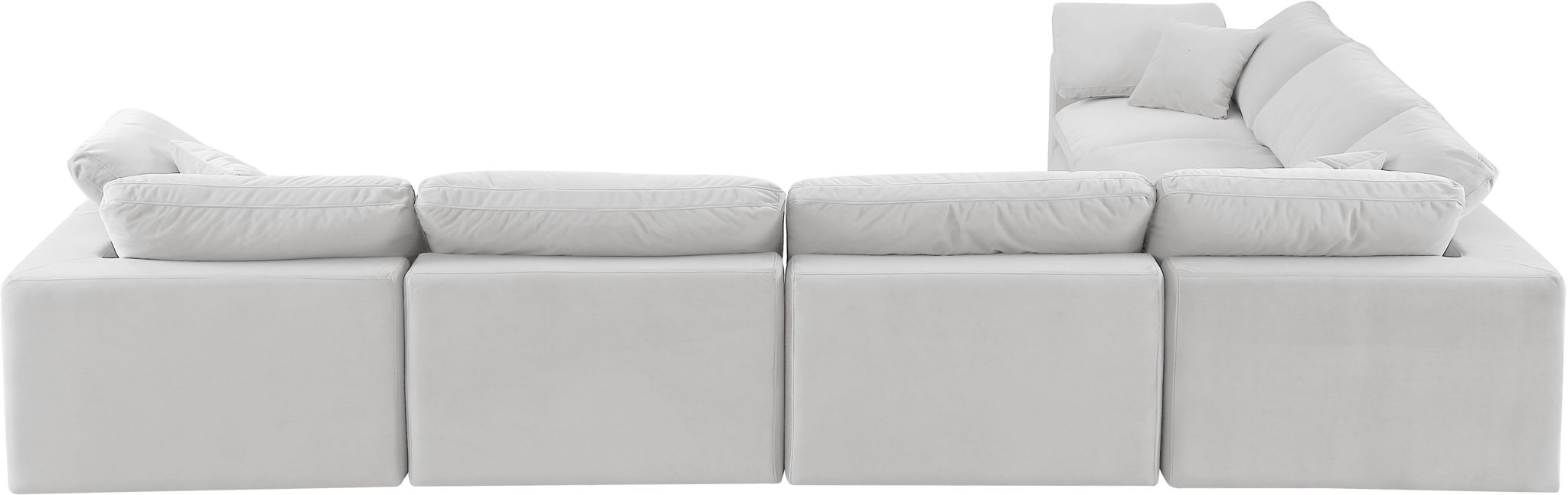 Comfy - 6 Piece Velvet Modular Corner Sectional - Simple Home Plus