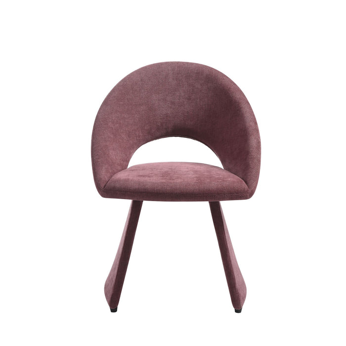 Angelina - Modern Curved Back Upholstered Dining Chair - Simple Home Plus