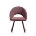 Angelina - Modern Curved Back Upholstered Dining Chair - Simple Home Plus