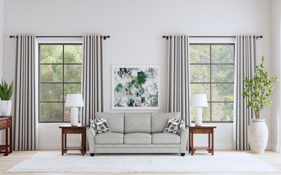 Tomkins - Boucle Upholstered Sofa - Light Gray - Simple Home Plus