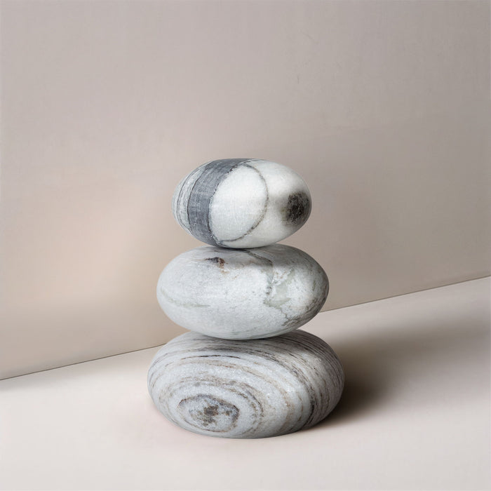 Pumpkin - 3 Piece Marble Decorative Object - Panda - Simple Home Plus