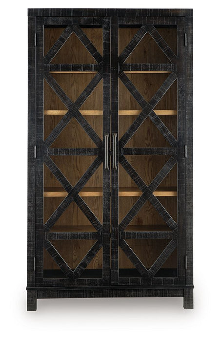 Christop - Accent Cabinet - Black / Brown - Simple Home Plus