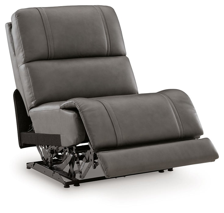 5Z - Pittson - Power Armless Recliner With Adjustable Headrest - Anchor - Simple Home Plus