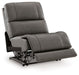 5Z - Pittson - Power Armless Recliner With Adjustable Headrest - Anchor - Simple Home Plus