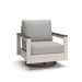 Vista Highlands - Swivel Lounge With Cushion - Brown / White - Simple Home Plus