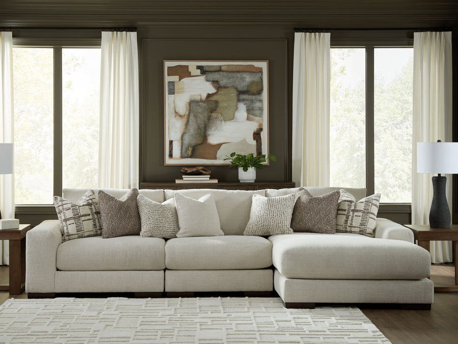 Barrelton - Barley - 3-Piece Sectional With RAF Corner Chaise - Simple Home Plus