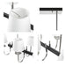 Fairmount - 8 Light Traditional Chandelier With Drum Shades - Black / Silver - Simple Home Plus