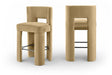 Zuno - Velvet Performance Fabric Upholstered Bar Stool (Set of 2) - Simple Home Plus