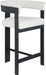 Romeo - Boucle Counter Stool With Black Base (Set of 2) - Simple Home Plus