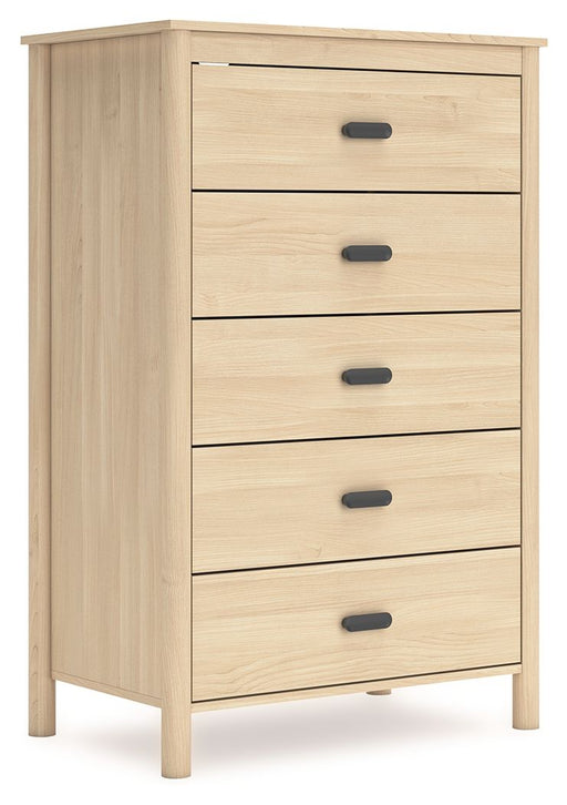 Cabinella - Tan - Five Drawer Chest - Simple Home Plus