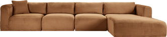 Shaggy - Fabric 4 Piece Modular Sectional - Simple Home Plus