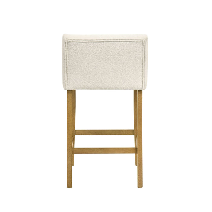 Fauna - Modern Transitional Wood Counter Height Kitchen Bar Stool - Simple Home Plus