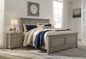 Lettner - California King Rails - Light Gray - Simple Home Plus