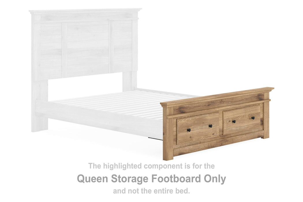 Makidern - Queen Storage Footboard - Tan - Simple Home Plus