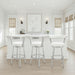 Bryant - Swivel Bar Stool With Silver Frame - Simple Home Plus