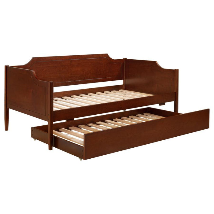 Redding - Wood Twin Daybed With Trundle - Cherry - Simple Home Plus