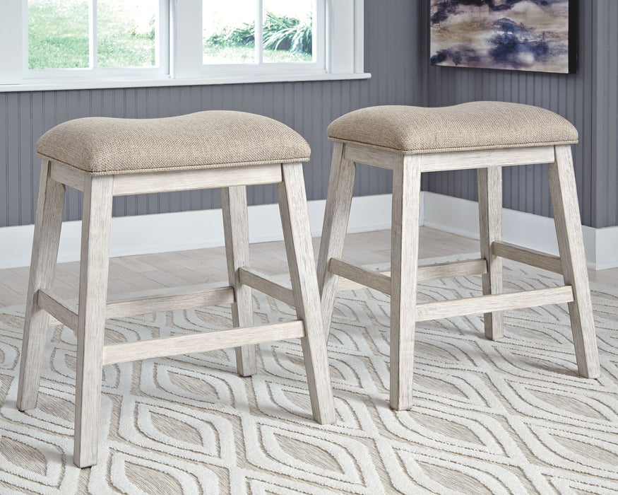Skempton - Rectangular Counter Table With Storage Set - Simple Home Plus