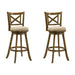 Kodi - Modern Farmhouse Swivel Wood Bar Height Kitchen Bar Stool - Simple Home Plus