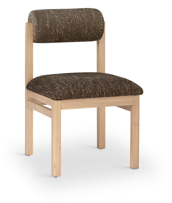 Roundhill - Fabric Dining Chair (Set of 2) - Natural Frame - Simple Home Plus