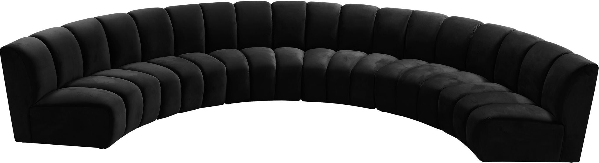 Infinity - 6 Piece Velvet Modular Sectional - Simple Home Plus