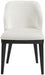 Valeo - Linen Textured Fabric Upholstered Dining Chair (Set of 2) - Painted Black Base - Simple Home Plus