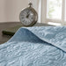 Quebec - Queen Reversible Bedspread Set - Blue - Simple Home Plus