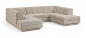 Modari - Sectional - Beige - Simple Home Plus