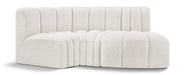 Arc - Boucle Fabric 3 Piece Modular L-Shaped Sofa - Simple Home Plus