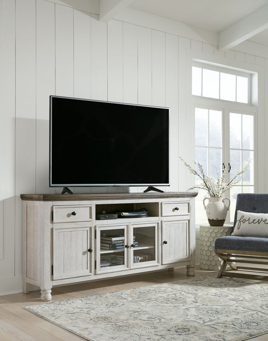 Havalance - Brown / Beige - Extra Large TV Stand - 4 Doors - Simple Home Plus