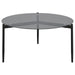 Rosalie - Round Smoked Glass Top Table - Simple Home Plus