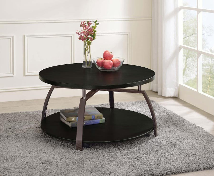 Dacre - Round Engineered Wood Top Table - Simple Home Plus