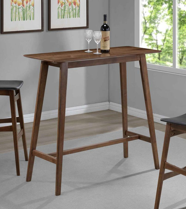 Finnick - Rectangular Pub Height Bar Table - Walnut - Simple Home Plus