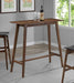 Finnick - Rectangular Pub Height Bar Table - Walnut - Simple Home Plus