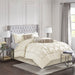 Laurel - King 7 Piece Tufted Comforter Set - Ivory - Simple Home Plus
