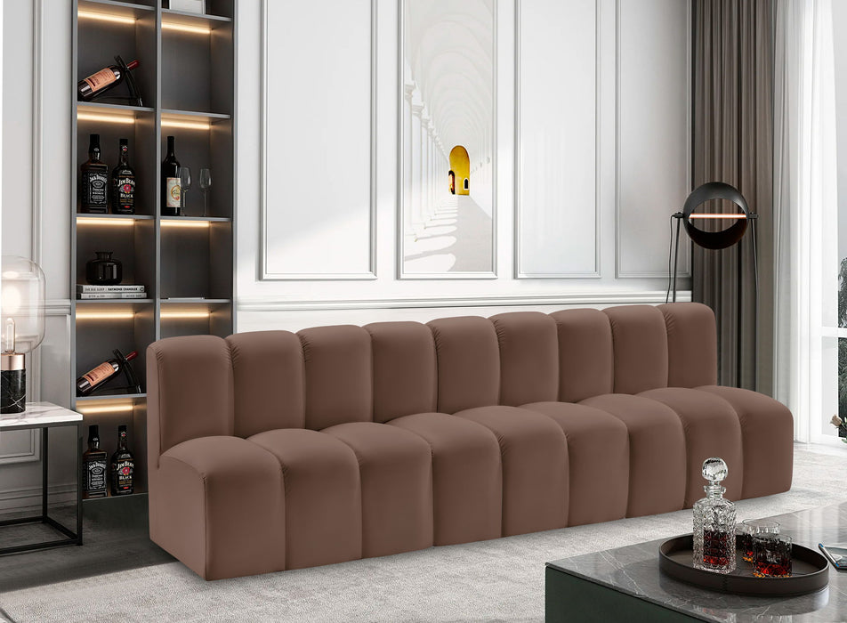 Arc - Faux Leather 3 Seats Modular Sofa - Simple Home Plus