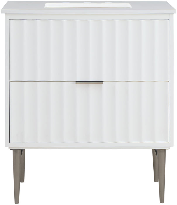Modernist - Bathroom Vanity With Chrome Legs - Simple Home Plus