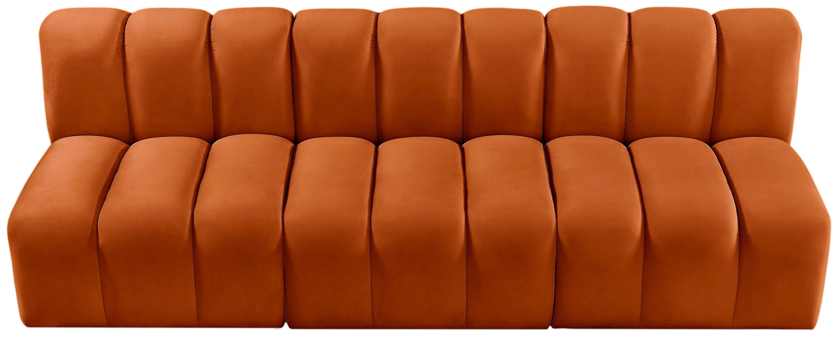 Arc - Velvet 3 Piece Modular Straight Sofa - Simple Home Plus