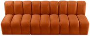 Arc - Velvet 3 Piece Modular Straight Sofa - Simple Home Plus