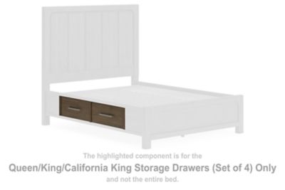 Cabalynn - Queen/ King/ California King Storage Drawers (Set of 4) - Light Brown - Simple Home Plus