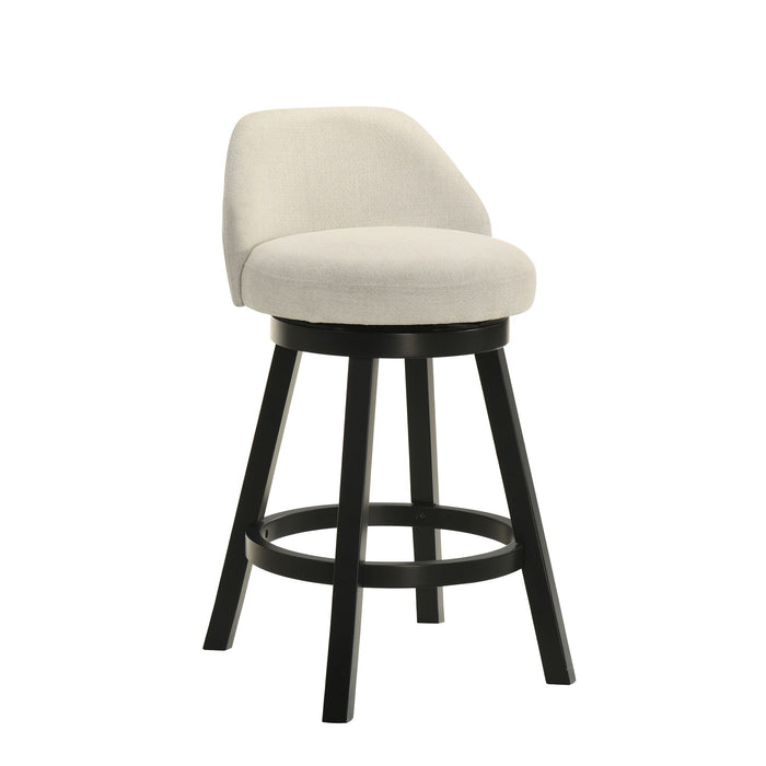 Erika - Modern Transitional Swivel Wood Counter Height Kitchen Bar Stool - Simple Home Plus