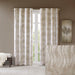 Victorio - 84" Printed Grommet Top Total Blackout Curtain - Ivory - Simple Home Plus