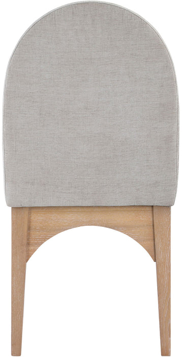 Waldorf - Chenille Dining Side Chair With Natural Legs - Simple Home Plus