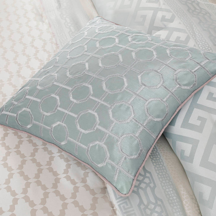 Bennett - California King Comforter (Set of 7) - Aqua - Simple Home Plus