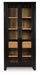 Bracken - French Black / Light Brown - Display Cabinet - Simple Home Plus