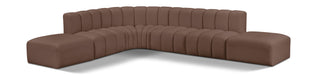 Arc - Faux Leather 7 Piece Corner Modular Sofa - Simple Home Plus