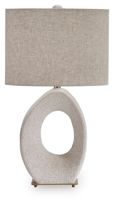 Trentlen - Cream / Gold Finish - Paper Table Lamp - Simple Home Plus