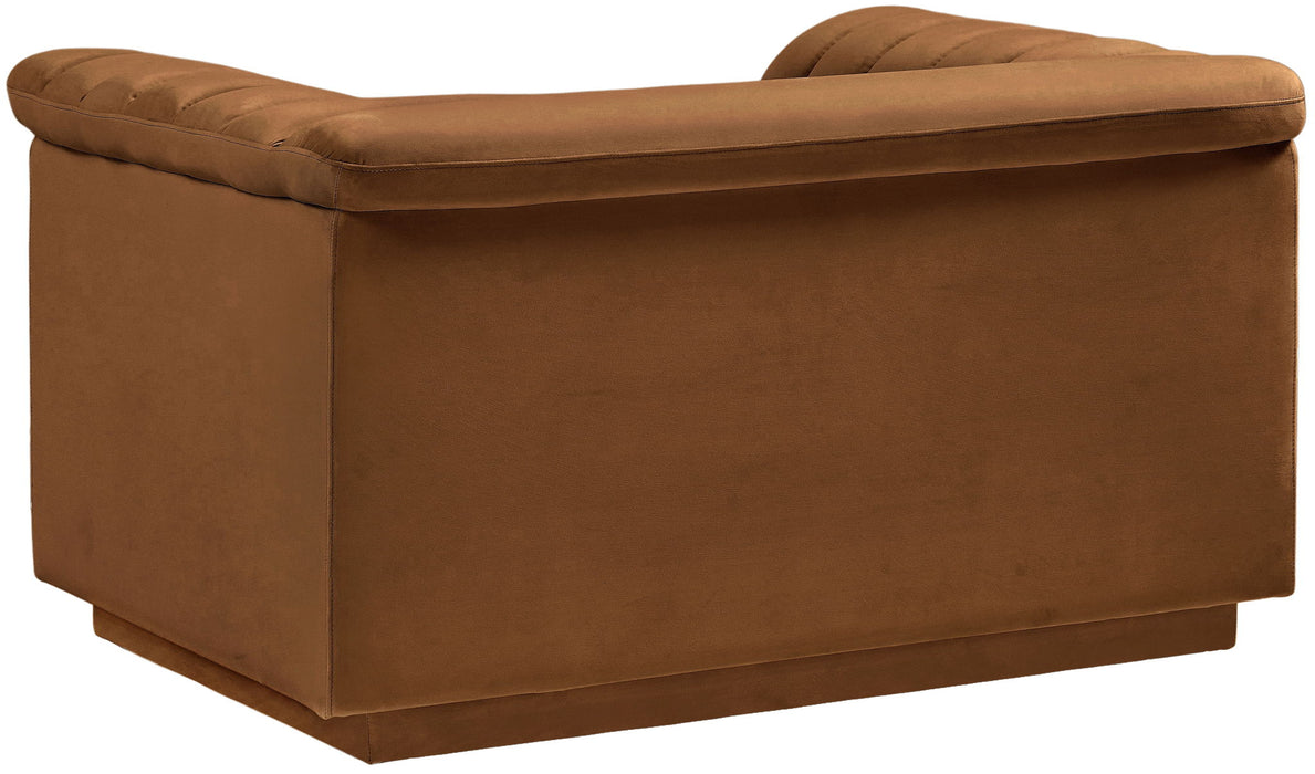 Cascade - Velvet Chair - Saddle - Simple Home Plus