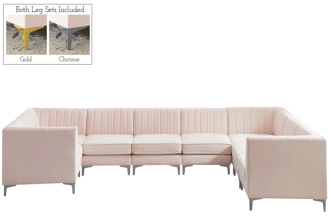 Alina - 8 Piece Modular U-Shaped Sectional - Simple Home Plus