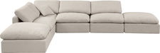 Indulge - Linen 6 Piece Modular Armless Sectional - Simple Home Plus